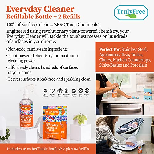 Actually Free Full Kitchen Cleansing Provides Bundle: 9-Piece Pure and Natural Cleansing Set, Pet-Protected Dwelling Cleansing Package with Plant-Primarily based Merchandise