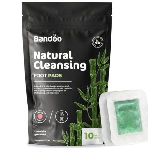 Bandoo Genuine Deep Cleaning Foot Pads | Rana Pads | Premium Pure Bamboo Foot Pads | Japanese Foot Care | Cleanse, Hydrate & Revitalize | Appropriate for Males & Girls | Pack…