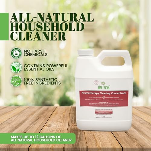 Naeterra Extremely-Concentrated Artificial-Free Cleaner with Pure Important Oils | Multi-Function | 32 Oz Yields 12 Gallons | Household and Pet Protected | Plant-Primarily based Formulation