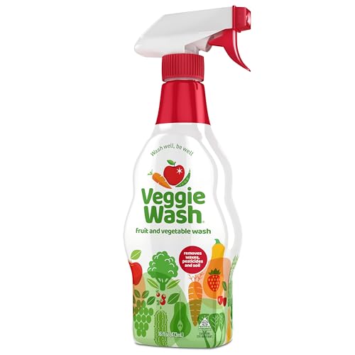 Veggie Wash Bundle: 16 oz. Spray and 1 Gallon Refill for Fruits and Greens Cleaner